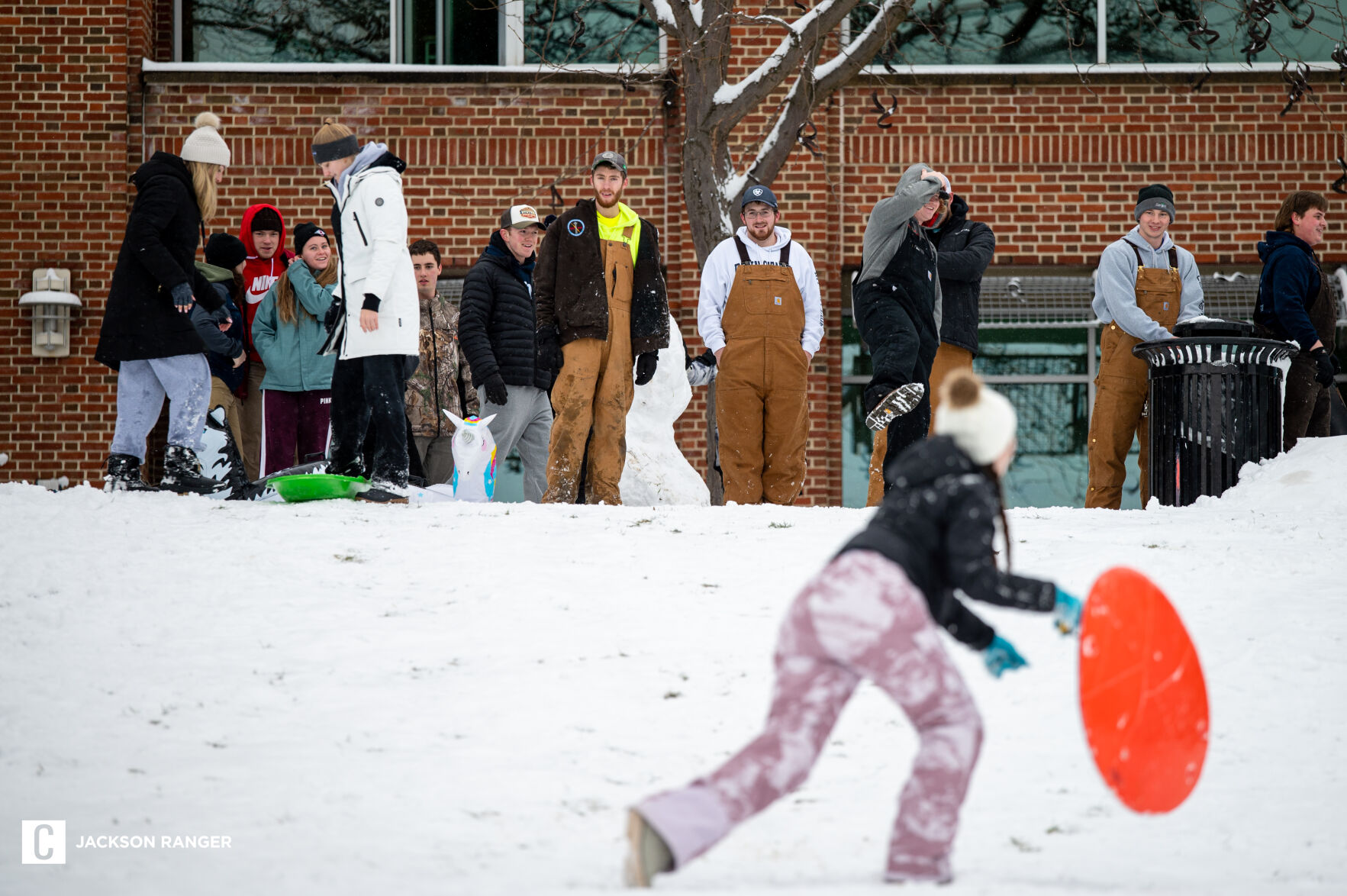 Snow Day, Packed HUB